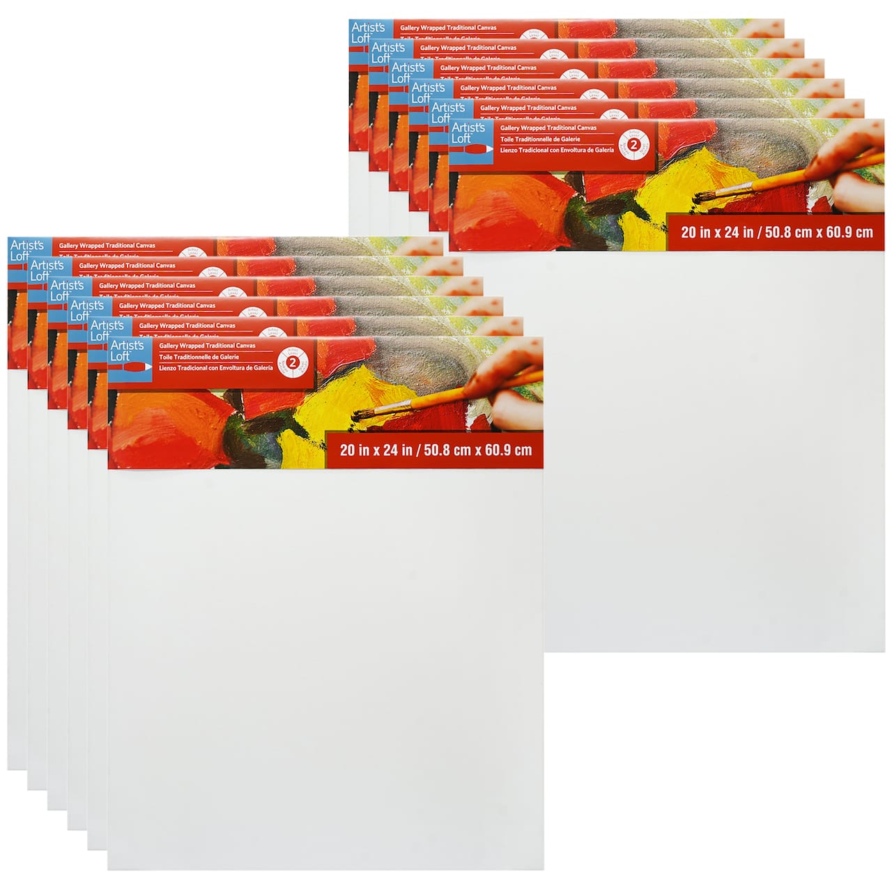12 Pack: Level 2 Gallery Wrapped Traditional Canvas by Artist's Loft®